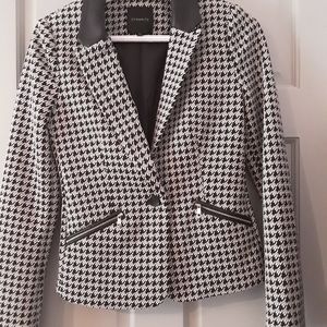 Small Houndstooth black and white jacket